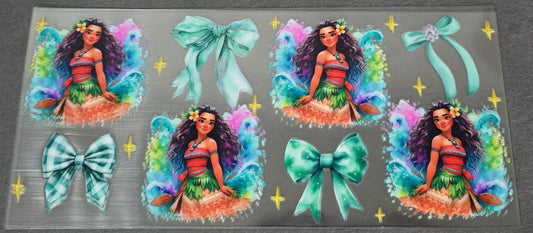 16 oz UVDTF - moana bows