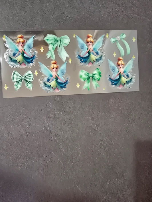 16 oz UVDTF - Tinker bell Bows